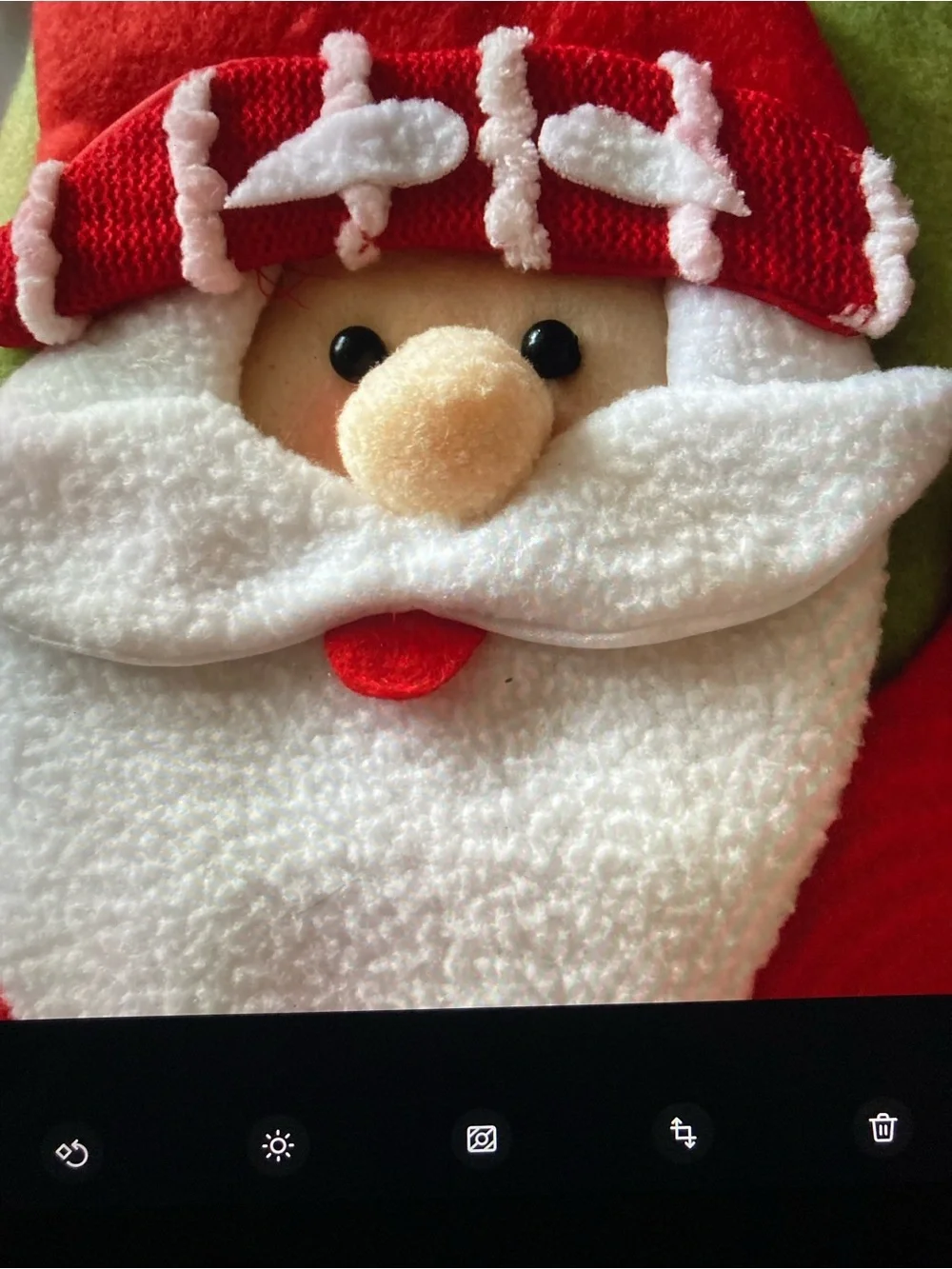 Festive Santa Christmas 3D Stocking - Red & Green Holiday Decor